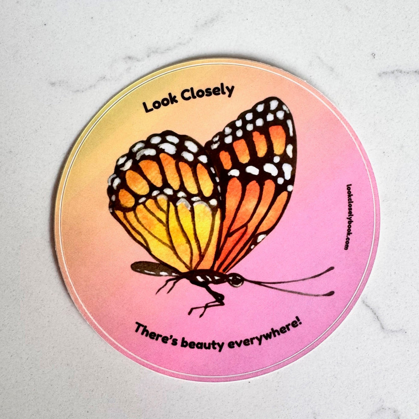 LIMITED EDITION Look Closely Butterfly Sitcker