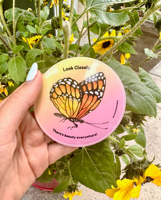 LIMITED EDITION Look Closely Butterfly Sitcker